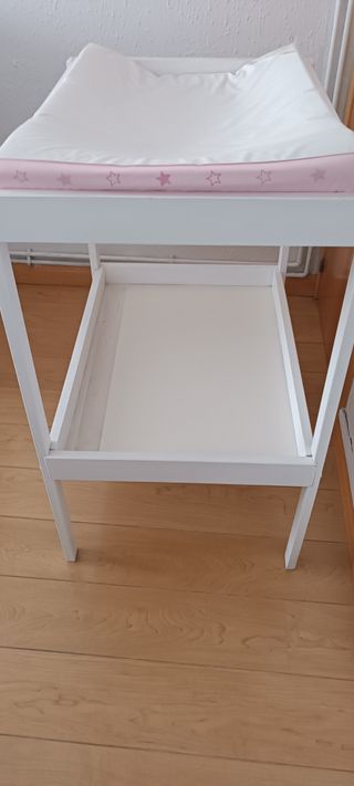 Cambiador bebé rosa