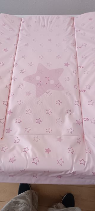 Cambiador bebé rosa