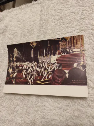 Postal Sevilla 1916 y baile los seises para elegir