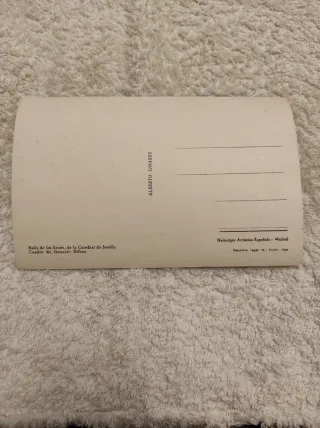 Postal Sevilla 1916 y baile los seises para elegir