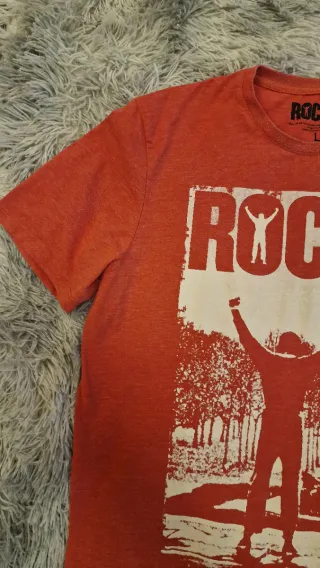 Camiseta Rocky Balboa Vintage Roja Talla L
