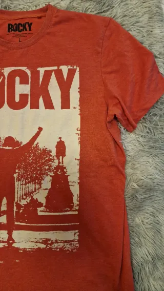 Camiseta Rocky Balboa Vintage Roja Talla L