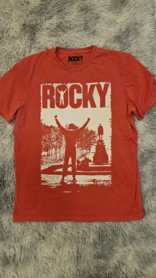 Camiseta Rocky Balboa Vintage Roja Talla L