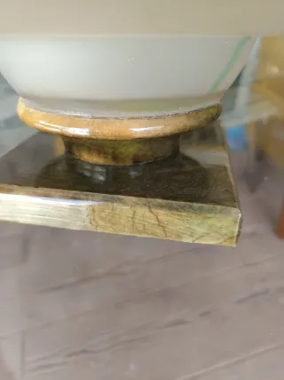 Mesa de salón cristal y madera