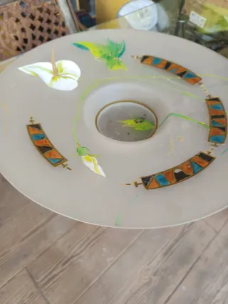 Mesa de salón cristal y madera