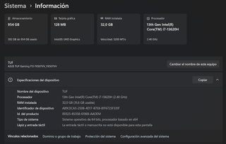 Asus TUF Gaming F15 i7-13620H 1TB 32GB RAM