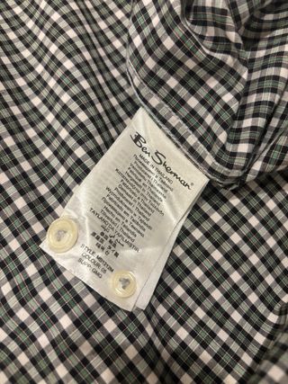 Camisa Ben Sherman Cuadros verde Talla L