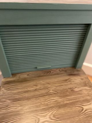 Mueble auxiliar madera verde y marrón