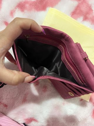 Cartera de mujer rosa/morada