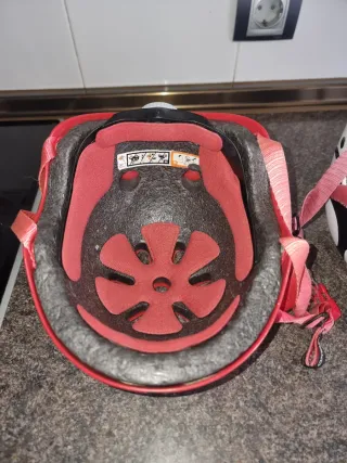 2 Cascos Infantiles Oxelo Rojos y Blancos