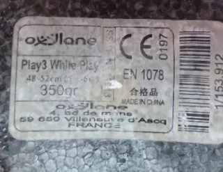 2 Cascos Infantiles Oxelo Rojos y Blancos