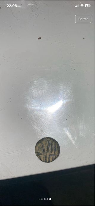 Moneda Islámica Omeya Cobre/Bronce Moneda antigua