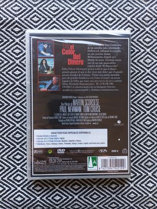El Color del Dinero DVD está nueva