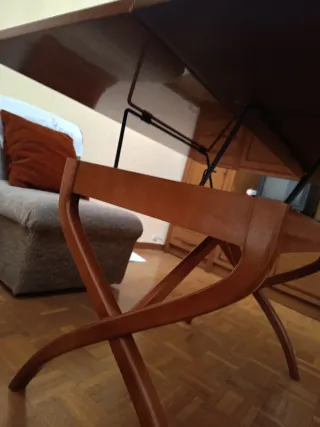 Mesa de centro salón ampliable madera