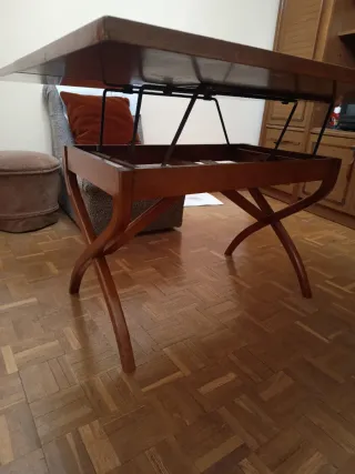 Mesa de centro salón ampliable madera