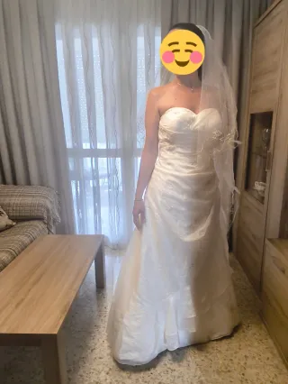 Vestido de Novia Talla 44 Tela Salvaje