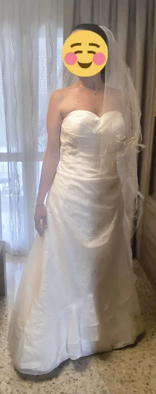 Vestido de Novia Talla 44 Tela Salvaje