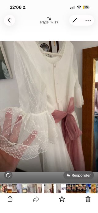 Vestido de Comunión Blanco.