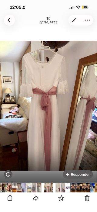 Vestido de Comunión Blanco.