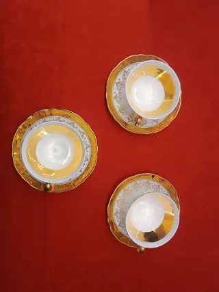 Conjunto Chá 3 Peças Vista Alegre Antigo