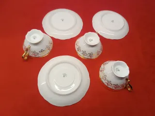 Conjunto Chá 3 Peças Vista Alegre Antigo