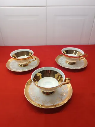 Conjunto Chá 3 Peças Vista Alegre Antigo