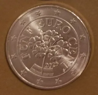 Lote Toni monedas euro Austria 2025. S/C