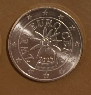 Lote Toni monedas euro Austria 2025. S/C