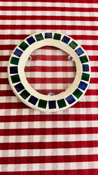 Juego tocador/baño con cristales color y espejo