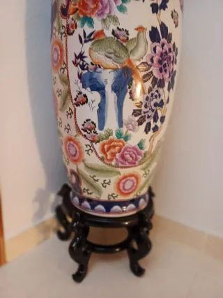Jarrón Chino Grande Decorado