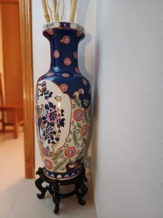 Jarrón Chino Grande Decorado