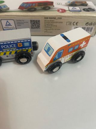 Set 3 Veicoli di Emergenza Giocattolo