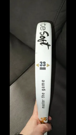 Pala Black Crown White Soft con 2 partidos