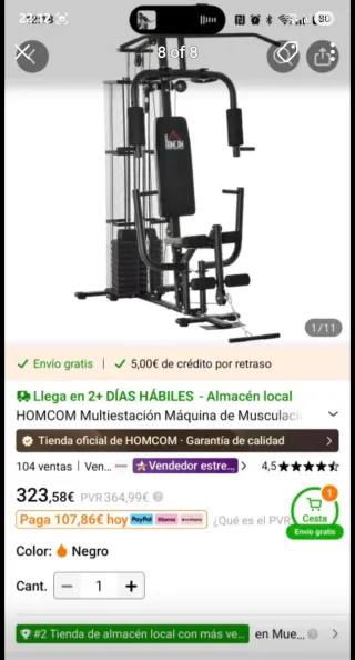 Gimnasio Musculacion  HOMCOM