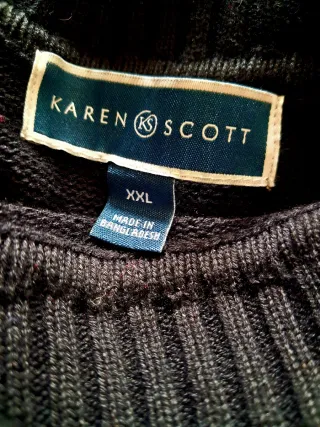 Jersey mujer cuello vuelto Karen Scott XXL