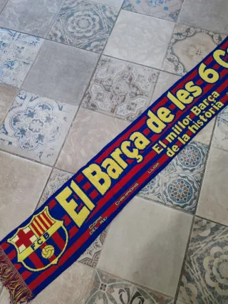 3x2 Bufanda FC Barcelona 6 Copas