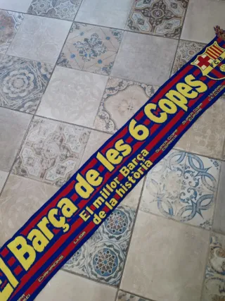 3x2 Bufanda FC Barcelona 6 Copas