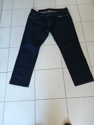 Pantalón vaquero H&M recto azul Talla 42-32, nuevo
