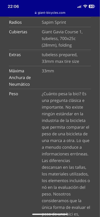 Giant TCR Advanced PC 0 2025 Sin Estrenar