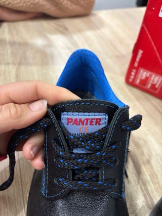 Zapatos Panter Negro Puntera Diamante Oxígeno