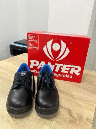 Zapatos Panter Negro Puntera Diamante Oxígeno