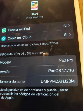 Apple iPad Pro Dorado