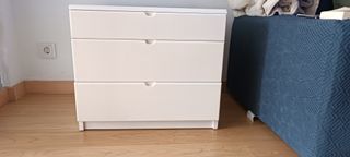 Cómoda blanca 3 cajones