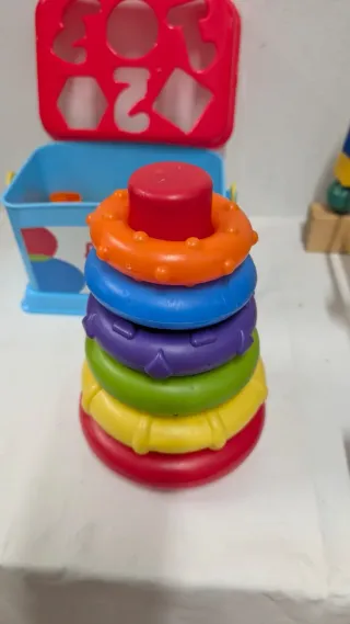 Lote juegos educativos apilables y encajables