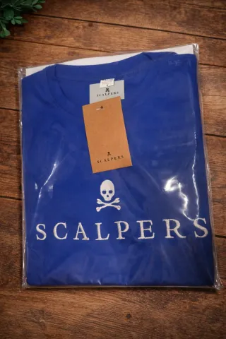 Camiseta Scalpers Azul Talla L preguntar medidas