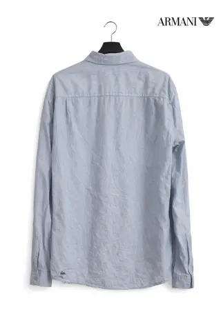 Camisa Armani Jeans AJ azul claro original hombre