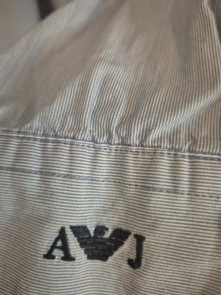 Camisa Armani Jeans AJ azul claro original hombre