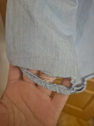 Camisa Armani Jeans AJ azul claro original hombre