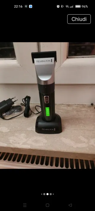 Rasoio elettrico Remington lame ceramica