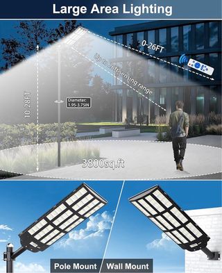 Farola Solar LED 6500K + Sensor movimiento NUEVA
